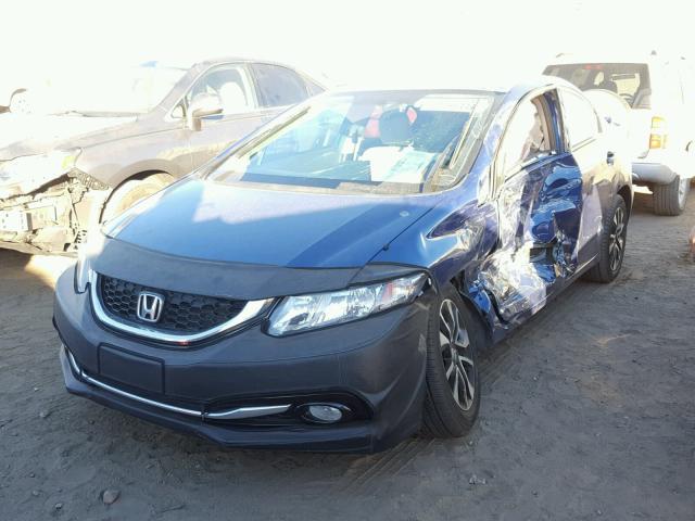19XFB2F81DE074201 - 2013 HONDA CIVIC EX BLUE photo 2