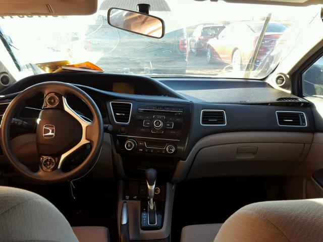 19XFB2F81DE074201 - 2013 HONDA CIVIC EX BLUE photo 9