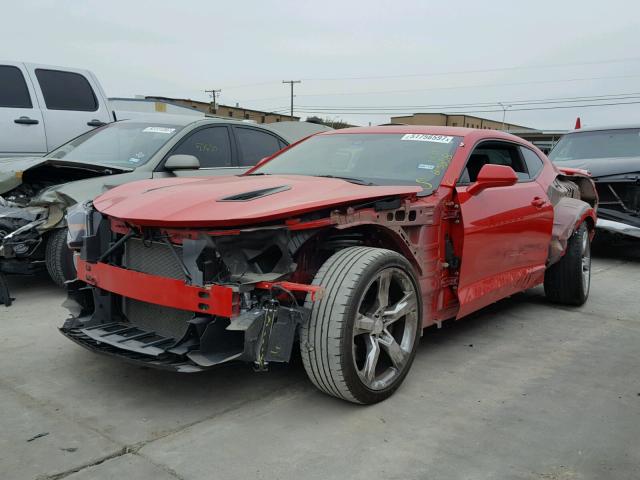 1G1FH1R79G0186911 - 2016 CHEVROLET CAMARO SS RED photo 2