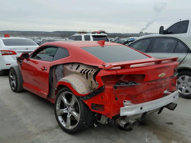 1G1FH1R79G0186911 - 2016 CHEVROLET CAMARO SS RED photo 3