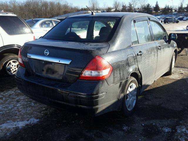 3N1BC1AP6AL418247 - 2010 NISSAN VERSA S BLACK photo 4