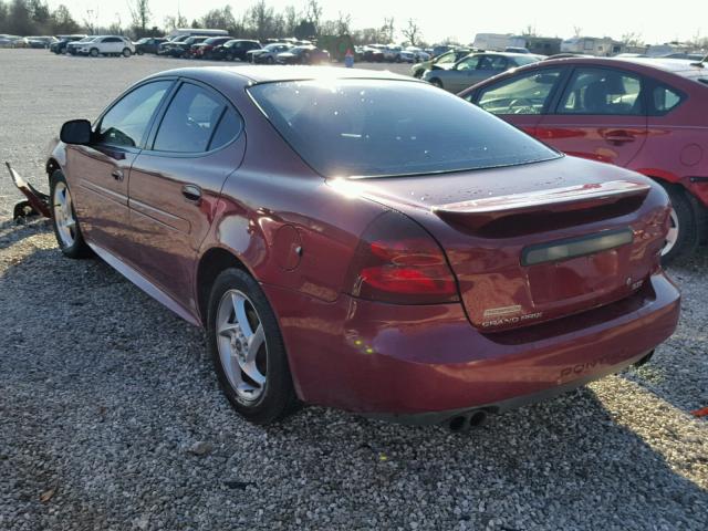 2G2WR524741348101 - 2004 PONTIAC GRAND PRIX RED photo 3