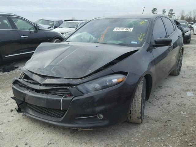 1C3CDFBB6FD421293 - 2015 DODGE DART SXT BLACK photo 2