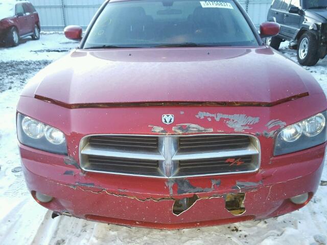 2B3KA53H46H423979 - 2006 DODGE CHARGER R/ RED photo 9