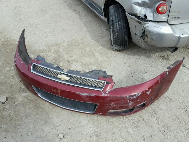 2G1WD58C979171459 - 2007 CHEVROLET IMPALA SUP BURGUNDY photo 9