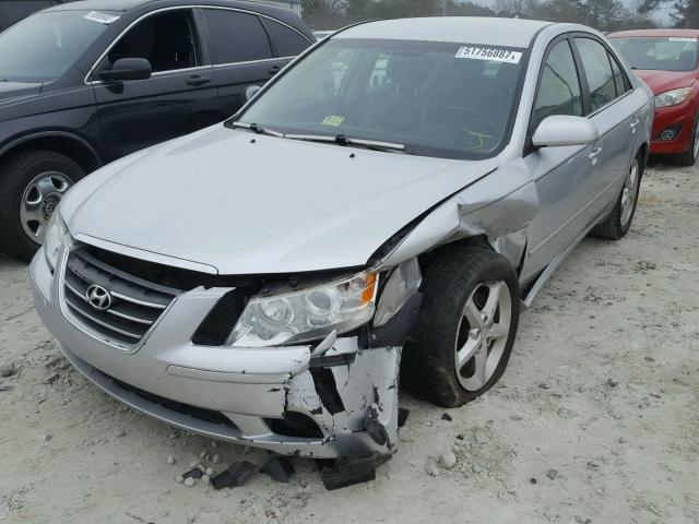 5NPEU46C09H481614 - 2009 HYUNDAI SONATA SE SILVER photo 9