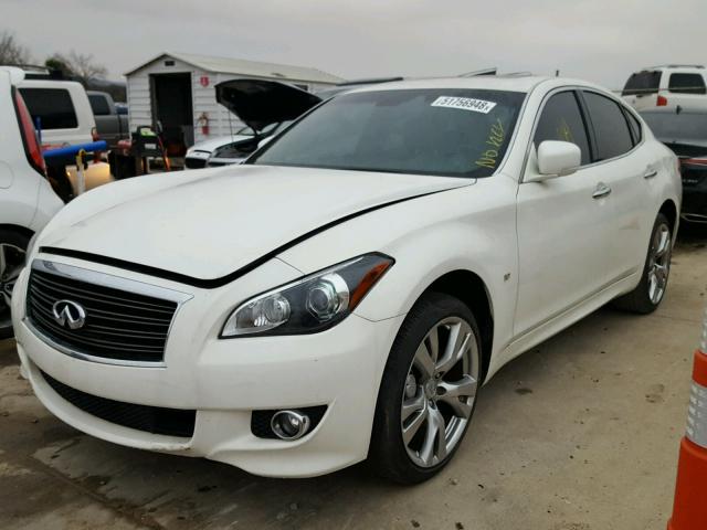 JN1BY1AR6EM320026 - 2014 INFINITI Q70 3.7 WHITE photo 2