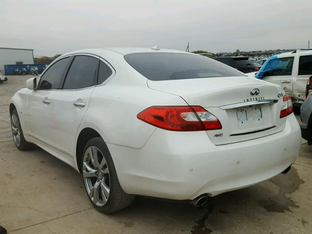 JN1BY1AR6EM320026 - 2014 INFINITI Q70 3.7 WHITE photo 3