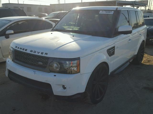 SALSK2D44CA731274 - 2012 LAND ROVER RANGE ROVE WHITE photo 2