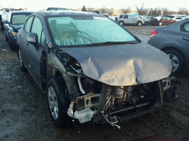 19XFB2F50CE345057 - 2012 HONDA CIVIC LX GRAY photo 1