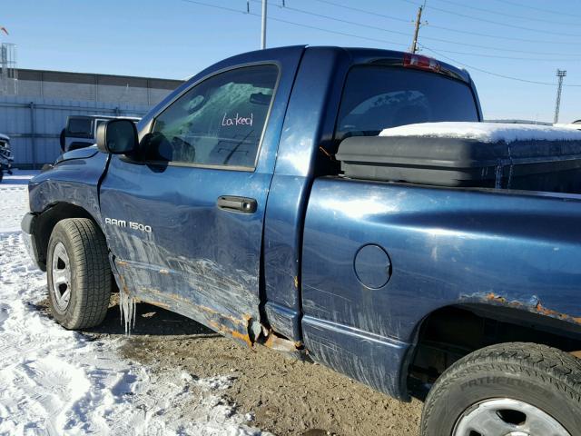 1D7HA16K64J242327 - 2004 DODGE RAM 1500 S BLUE photo 9