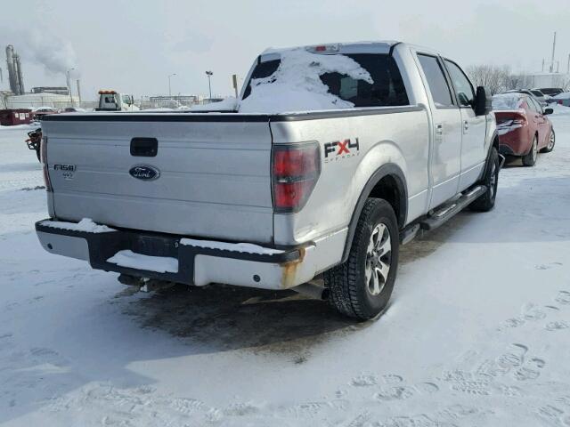 1FTFW1EFXBFC36070 - 2011 FORD F150 SUPER SILVER photo 4