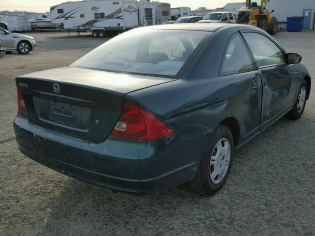 1HGEM22551L064521 - 2001 HONDA CIVIC LX GREEN photo 4