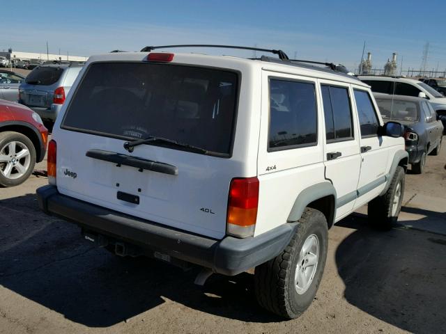 1J4FJ68S9WL228368 - 1998 JEEP CHEROKEE S WHITE photo 4