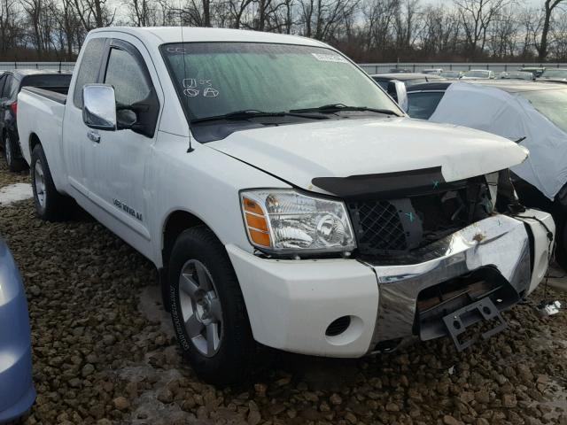 1N6BA06A75N554150 - 2005 NISSAN TITAN XE WHITE photo 1