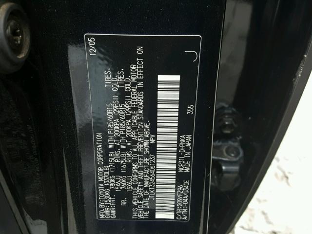 JTLKT324564061237 - 2006 TOYOTA SCION XB 黑色 照片 10