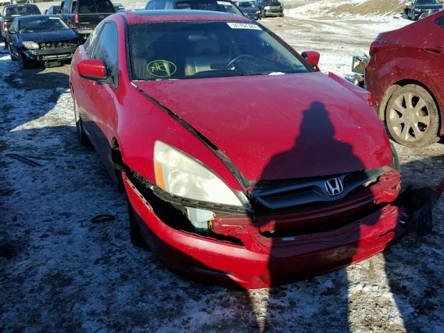 1HGCM82676A007372 - 2006 HONDA ACCORD EX RED photo 1