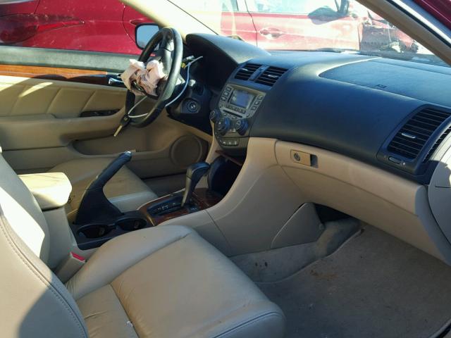 1HGCM82676A007372 - 2006 HONDA ACCORD EX RED photo 5