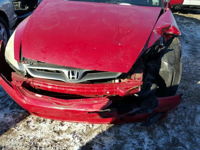 1HGCM82676A007372 - 2006 HONDA ACCORD EX RED photo 7