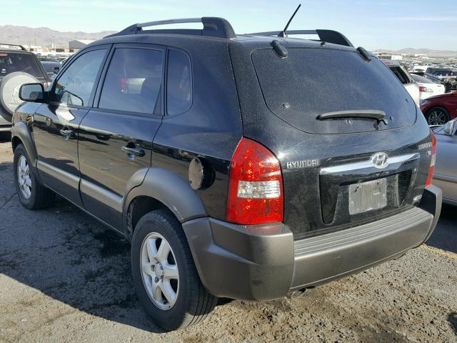 KM8JN72D05U069412 - 2005 HYUNDAI TUCSON GLS BLACK photo 3