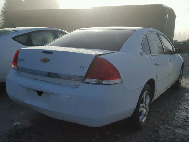 2G1WB58KX79387706 - 2007 CHEVROLET IMPALA LS WHITE photo 4