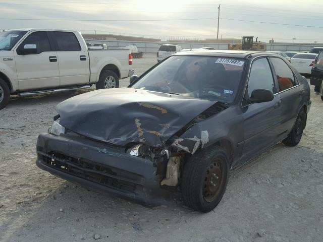 JHMEH9592SS012733 - 1995 HONDA CIVIC EX შავი ფოტო 2