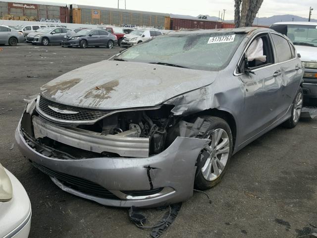 1C3CCCAB8FN679909 - 2015 CHRYSLER 200 LIMITE SILVER photo 2