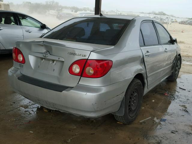 1NXBR32E75Z539073 - 2005 TOYOTA COROLLA CE SILVER photo 4