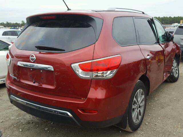 5N1AR2MN5FC713667 - 2015 NISSAN PATHFINDER RED photo 4