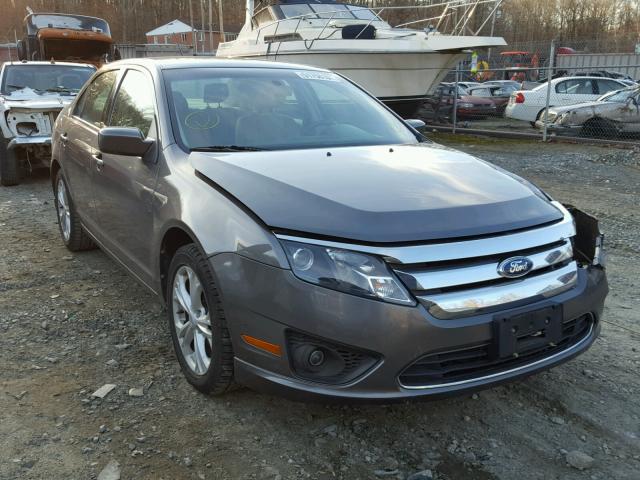 3FAHP0HG6CR118449 - 2012 FORD FUSION SE GRAY photo 1