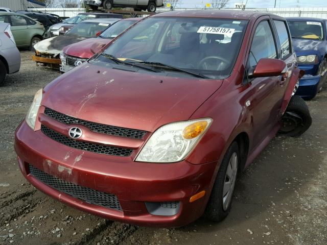 JTKKT624460133249 - 2006 TOYOTA SCION XA RED photo 2