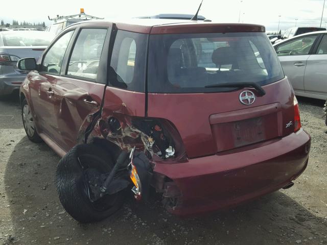 JTKKT624460133249 - 2006 TOYOTA SCION XA RED photo 3