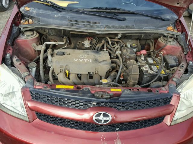 JTKKT624460133249 - 2006 TOYOTA SCION XA RED photo 7