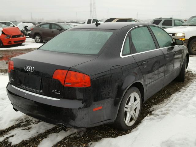 WAUDF78E57A183146 - 2007 AUDI A4 2.0T QU BLACK photo 4