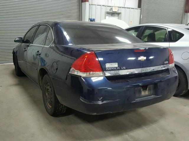 2G1WB58K379306626 - 2007 CHEVROLET IMPALA LS BLUE photo 3