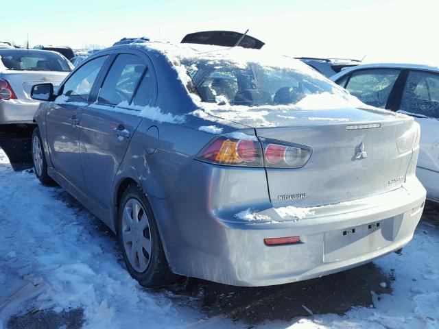 JA32U2FU0DU011287 - 2013 MITSUBISHI LANCER ES/ GRAY photo 3