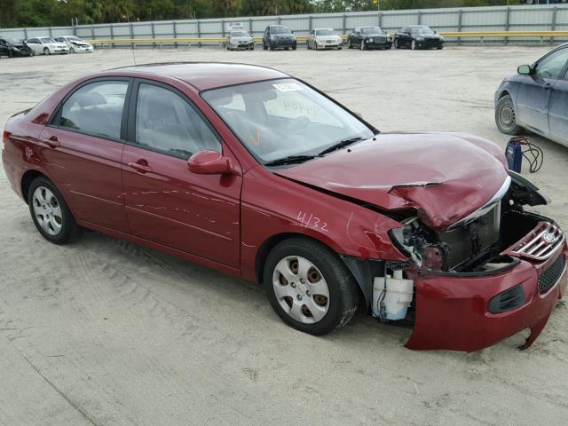 KNAFE121775434434 - 2007 KIA SPECTRA EX RED photo 1