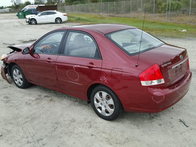 KNAFE121775434434 - 2007 KIA SPECTRA EX RED photo 3