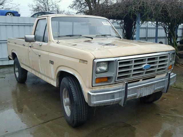 1FTHF2513FPA93224 - 1985 FORD F250 BEIGE photo 1