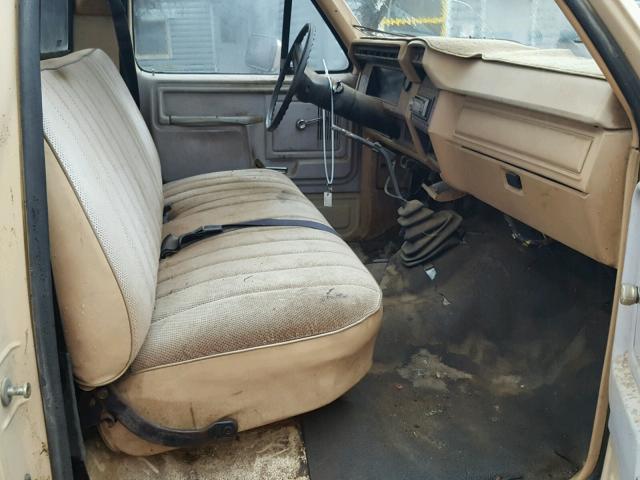 1FTHF2513FPA93224 - 1985 FORD F250 BEIGE photo 5