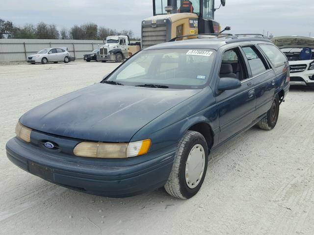 1FALP57U9SA320046 - 1995 FORD TAURUS GL GREEN photo 2