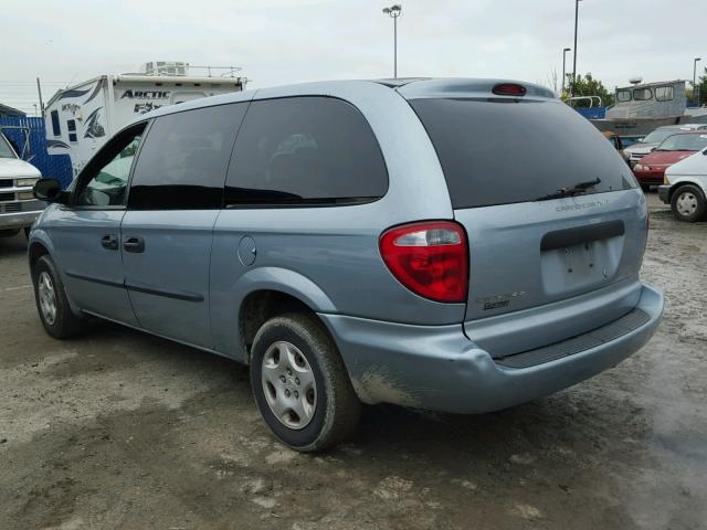 1D4GP24363B140608 - 2003 DODGE GRAND CARA BLUE photo 3