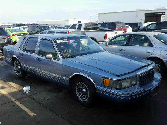 1LNCM81W6MY768393 - 1991 LINCOLN TOWN CAR E BLUE photo 1