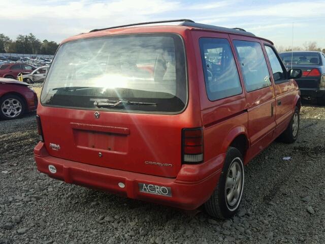 2B4GH2535RR709190 - 1994 DODGE CARAVAN RED photo 4