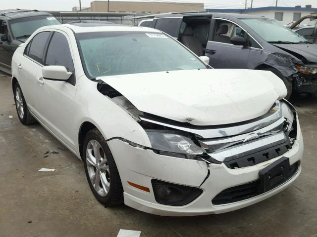 3FAHP0HA2CR376396 - 2012 FORD FUSION SE WHITE photo 1