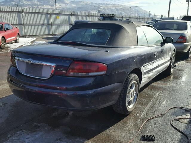 1C3EL45R64N122144 - 2004 CHRYSLER SEBRING LX BLACK photo 4