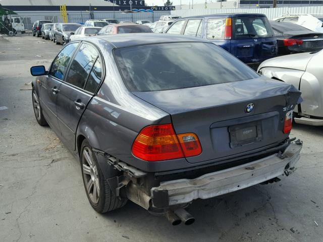 WBAET37432NG78433 - 2002 BMW 325 I GRAY photo 3