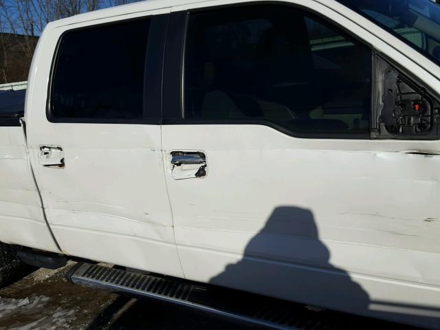 1FTFW1EVXAFC73240 - 2010 FORD F150 SUPER WHITE photo 9