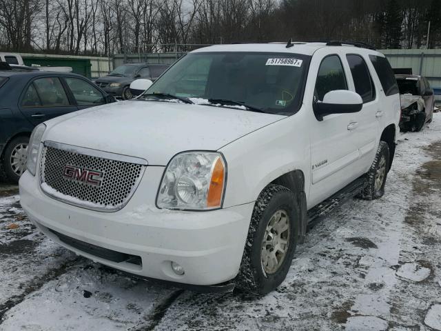 1GKFK13087J112639 - 2007 GMC YUKON WHITE photo 2