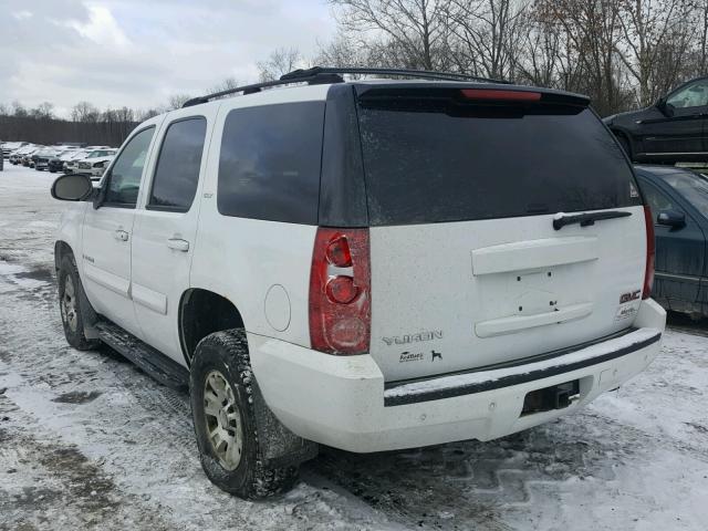 1GKFK13087J112639 - 2007 GMC YUKON WHITE photo 3